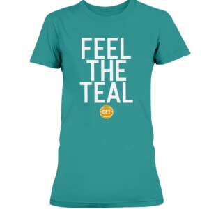 FEEL THE TEAL SHIRT Detroit Pistons 1
