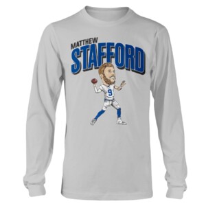 MATTHEW STAFFORD CARICATURE SHIRT Matthew Stafford, Los Angeles Rams Longsleeve