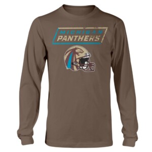 MICHIGAN VINTAGE HELMET SHIRT MICHIGAN PANTHERS Longsleeve