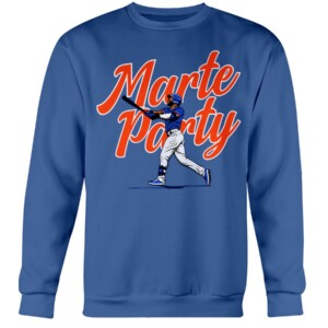 NEW YORK MARTE PARTY SHIRT Starling Marte, New York Mets Crewneck