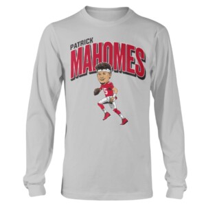PATRICK MAHOMES CARICATURE SHIRT Patrick Mahomes, Kansas City Chiefs Longsleeve