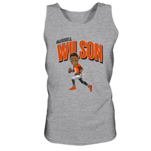 RUSSELL WILSON CARICATURE SHIRT Russell Wilson, Denver Broncos 2