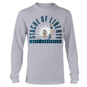 STACHE OF LIBERTY SHIRT Matt Carpenter, New York Yankees Longsleeve