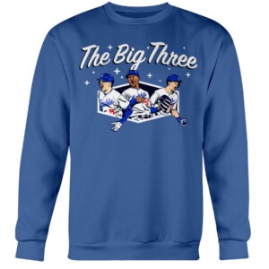 THE BIG THREE SHIRT Freddie Freeman, Mookie Betts, Trea Turner, Los Angeles Dodgers Crewneck