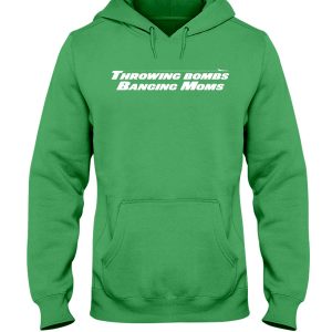 THROWING BOMBS - BANGING MOMS SHIRT Zach Wilson, New York Jets - Ellieshirt