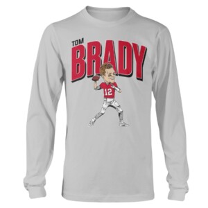 TOM BRADY CARICATURE SHIRT Tom Brady, Tampa Bay Buccaneers Longsleeve
