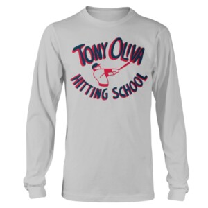 Tony Oliva Hitting School Shirt Tony Oliva, Minnesota Twins Longsleeve