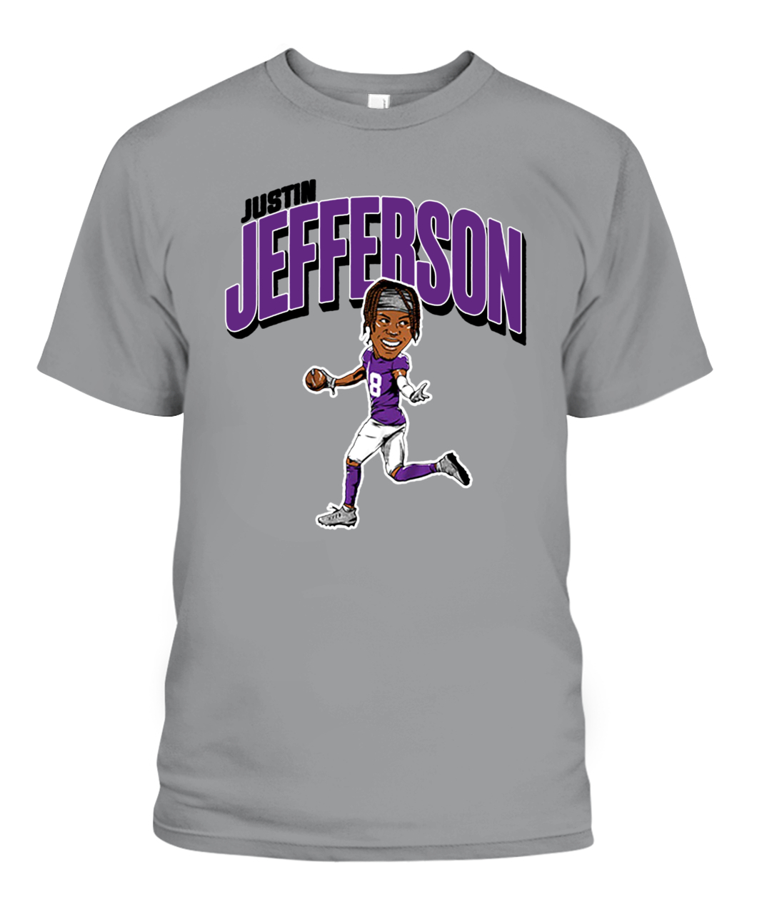 Justin Jefferson Cartoon WHT