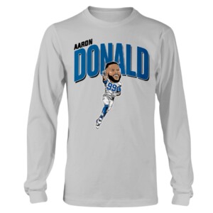 AARON DONALD CARICATURE SHIRT Aaron Donald, Los Angeles Rams Longsleeve