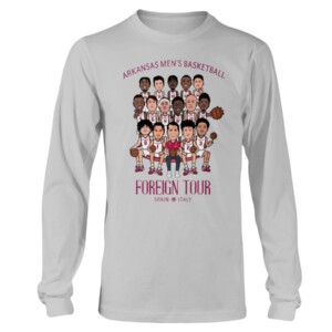 ARKANSAS 2022 FOREIGN TOUR MUSS BUS SHIRT Arkansas Razorbacks Longsleeve