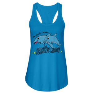 Be Gentle I Have A Sensitive Tummy Shirt Funny Dolphin 2