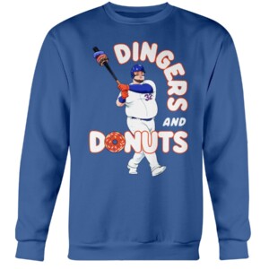 DINGERS AND DONUTS SHIRT Daniel Vogelbach, New York Mets Crewneck
