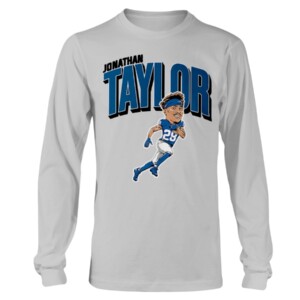 JONATHAN TAYLOR CARICATURE SHIRT Jonathan Taylor, Indianapolis Colts Longsleeve