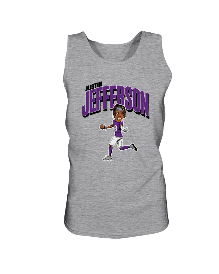 JUSTIN JEFFERSON CARICATURE SHIRT Justin Jefferson, Minnesota Vikings 3 JUSTIN JEFFERSON CARICATURE SHIRT Justin Jefferson, Minnesota Vikings 3
