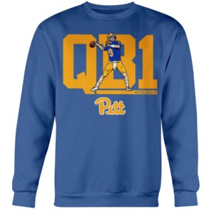 KEDON SLOVIS QB1 SHIRT Pittsburgh Panthers Crewneck