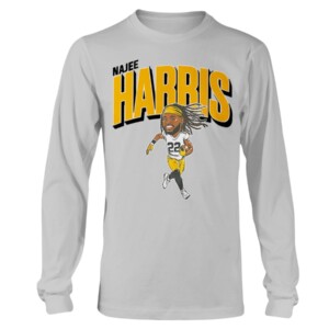 NAJEE HARRIS CARICATURE SHIRT Najee Harris, Pittsburgh Steelers Longsleeve