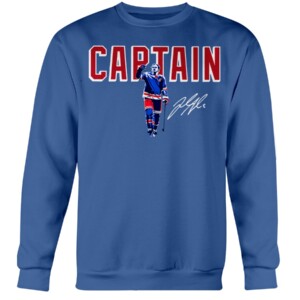 NEW YORK'S 28TH CAPTAIN SHIRT Jacob Trouba, New York Rangers Crewneck