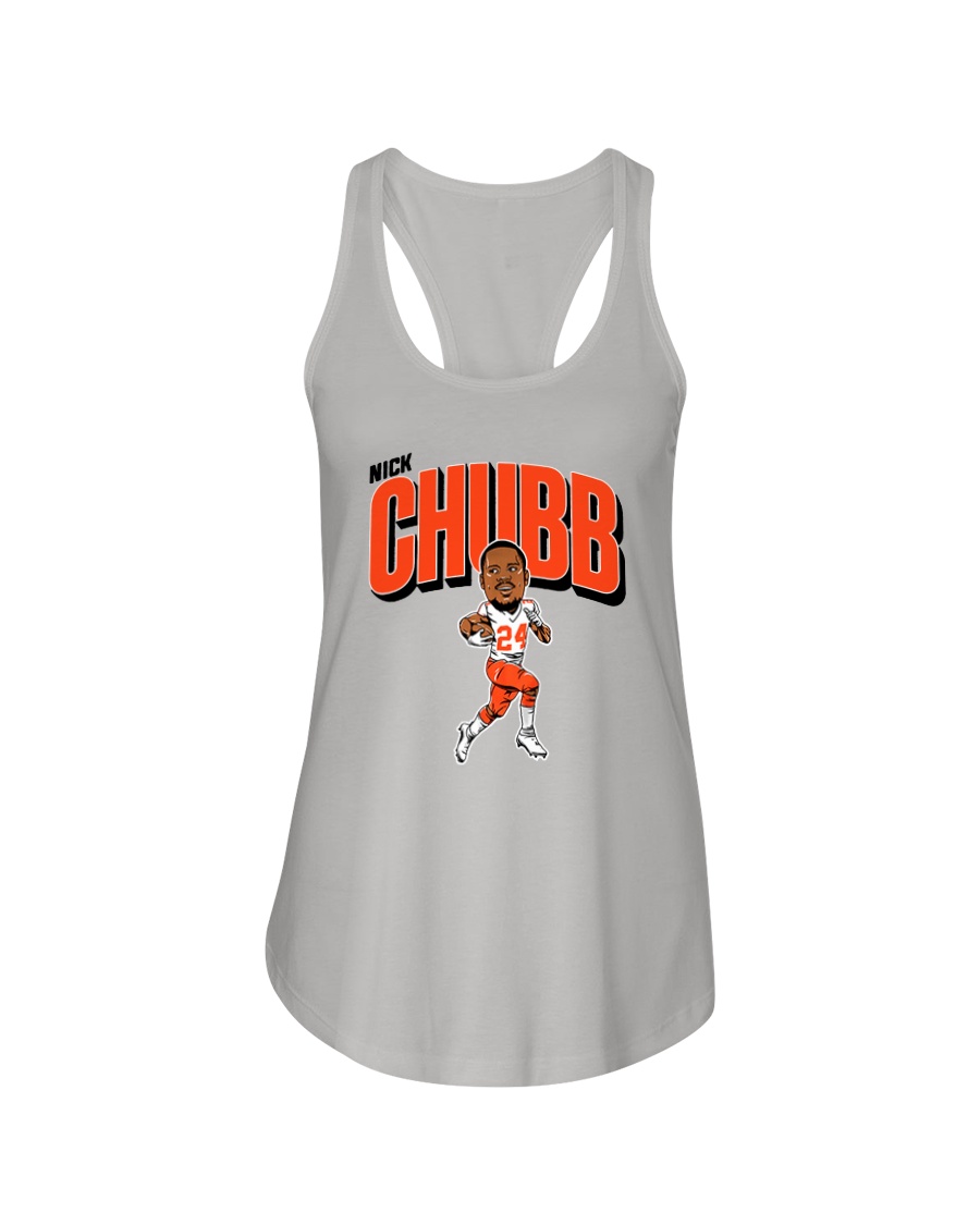 NICK CHUBB CARICATURE SHIRT Nick Chubb, Cleveland Browns 1 NICK CHUBB CARICATURE SHIRT Nick Chubb, Cleveland Browns 1
