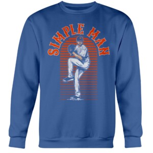 SIMPLE MAN SHIRT Jacob deGrom, New York Mets Crewneck