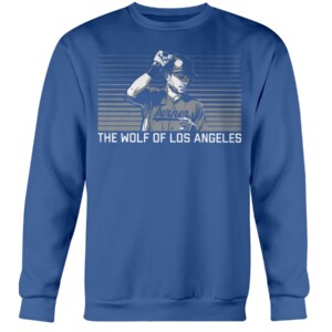 THE WOLF OF LOS ANGELES SHIRT Trea Turner, Los Angeles Dodgers Crewneck