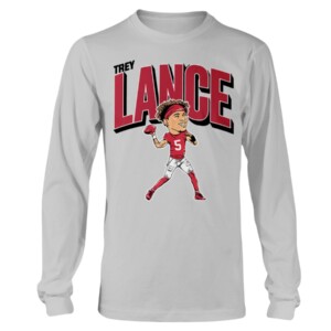 TREY LANCE CARICATURE SHIRT Trey Lance, San Francisco 49ers Longsleeve