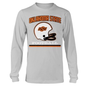 VINTAGE FOOTBALL HELMET SHIRT Oklahoma State Cowboys Longsleeve