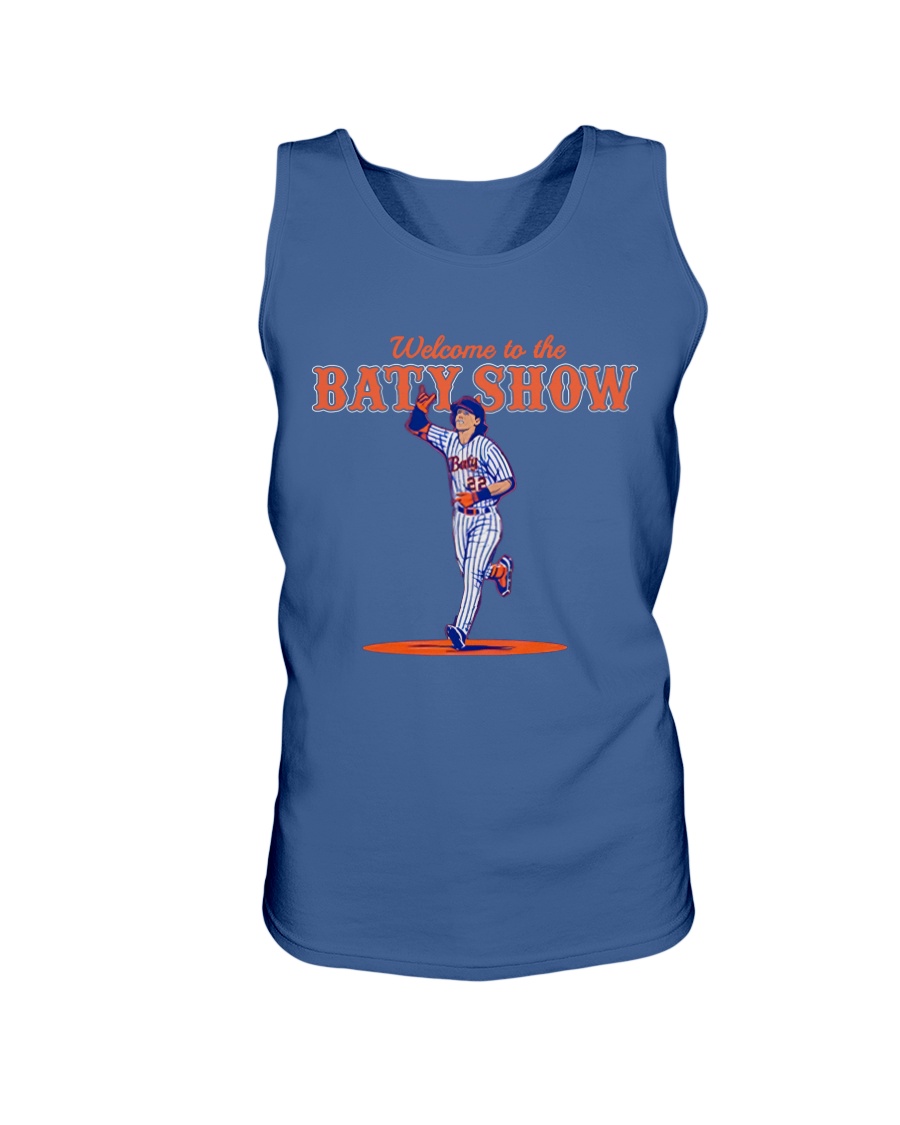 WELCOME TO THE BATY SHOW SHIRT Brett Baty, New York Mets 1 WELCOME TO THE BATY SHOW SHIRT Brett Baty, New York Mets 1