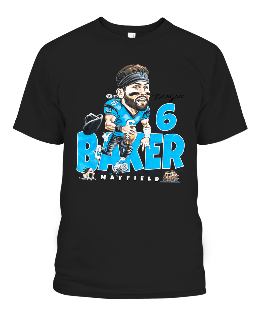 Baker Mayfield Unleashed Tour T-Shirt Off The Leash - Carolina Panthers