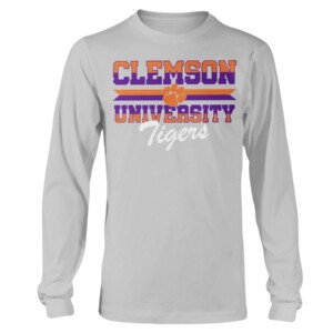 CLEMSON TIGERS UNIVERSITY THROWBACK SHIRT Longsleeve