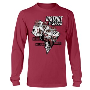 DISTRICT OF SPEED 2022 SHIRT Jahan Dotson, Terry McLaurin, Curtis Samuel, Washington Commanders Longsleeve