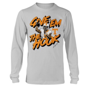 GIVE 'EM THE HOOK SHIRT Hendon Hooker, Tennessee Volunteers Longsleeve