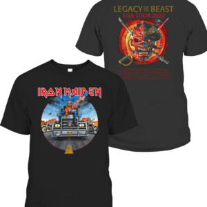 Legacy Of The Beast Tour 2022 – USA 2022 Event Shirt Iron Maiden T Shirt