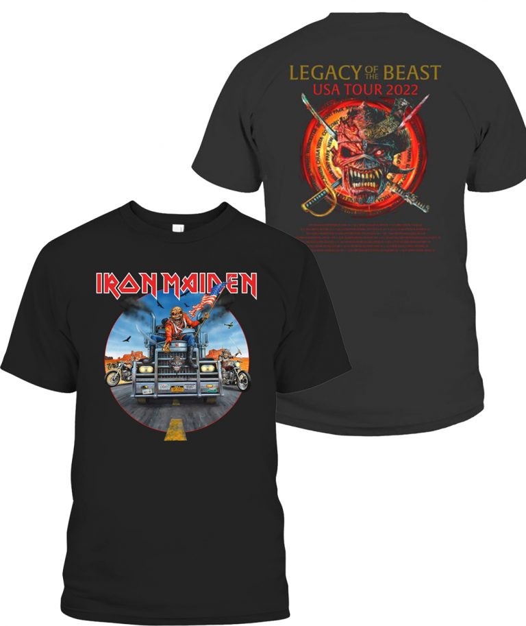 Iron Maiden Legacy Of The Beast Tour Shirts