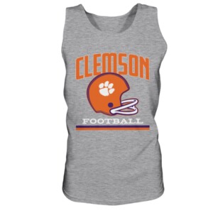 VINTAGE FOOTBALL HELMET SHIRT CLEMSON TIGERS 2