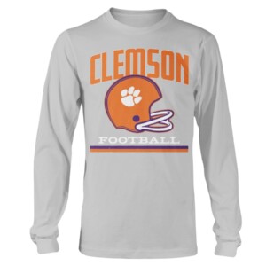 VINTAGE FOOTBALL HELMET SHIRT CLEMSON TIGERS Longsleeve