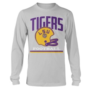 VINTAGE FOOTBALL HELMET SHIRT LSU Tigers Longsleeve