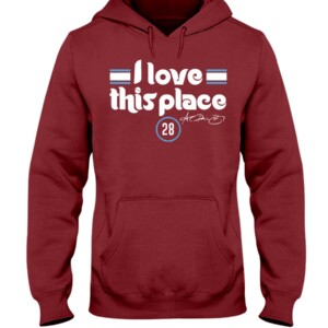 I LOVE THIS PLACE SHIRT Alec Bohm, Philadelphia Phillies Hoodie