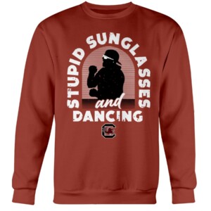 STUPID SUNGLASSES AND DANCING SHIRT Shane Beamer, South Carolina Gamecocks Crewneck