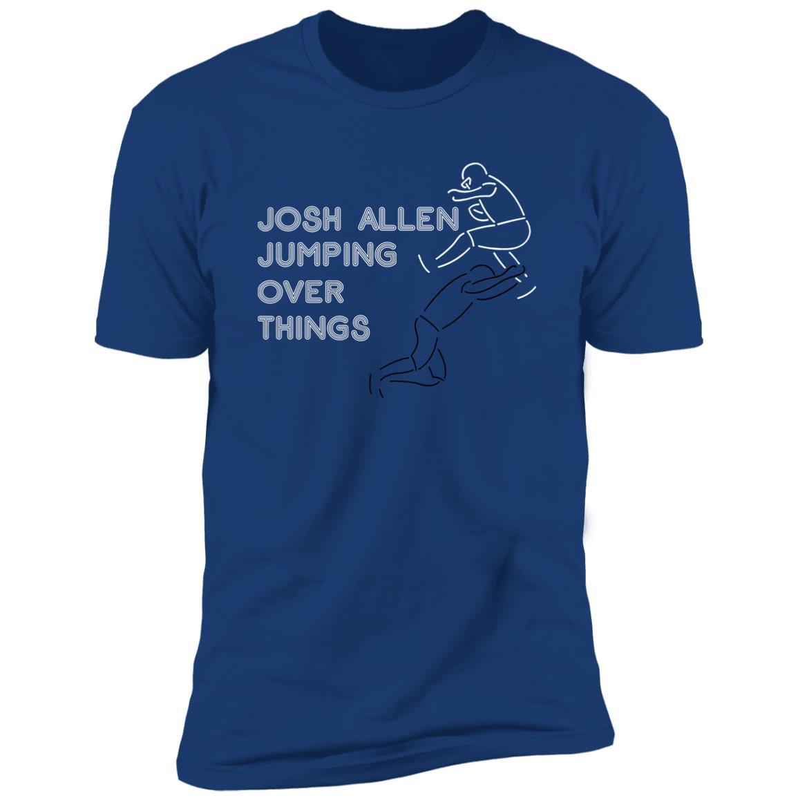 JOSH ALLEN JUMPING OVER THINGS - NEON HURDLE SHIRT Josh Allen, Buffalo  Bills - Ellieshirt