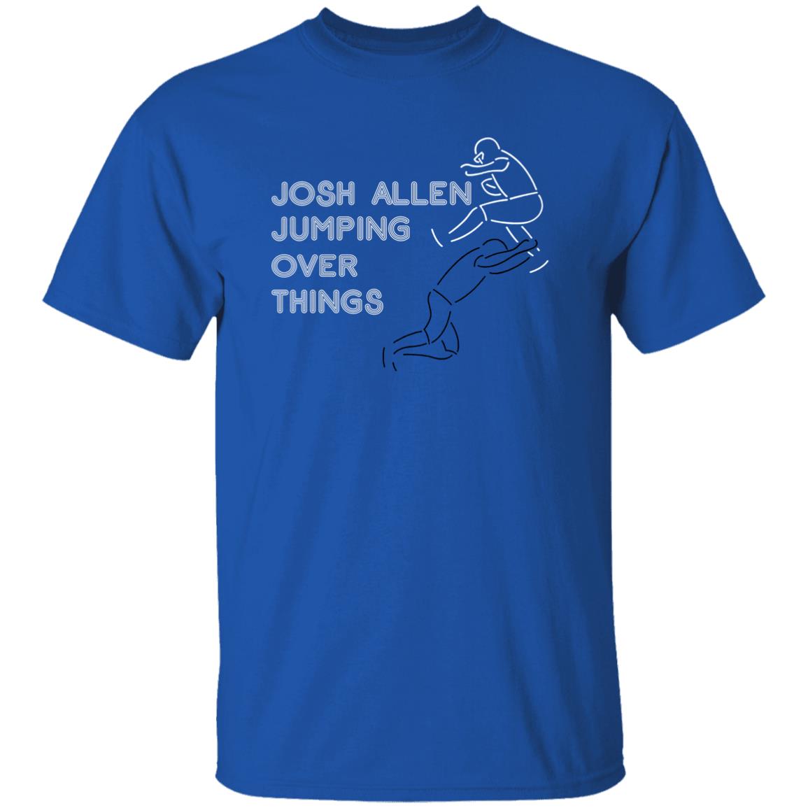 JOSH ALLEN JUMPING OVER THINGS - NEON HURDLE SHIRT Josh Allen