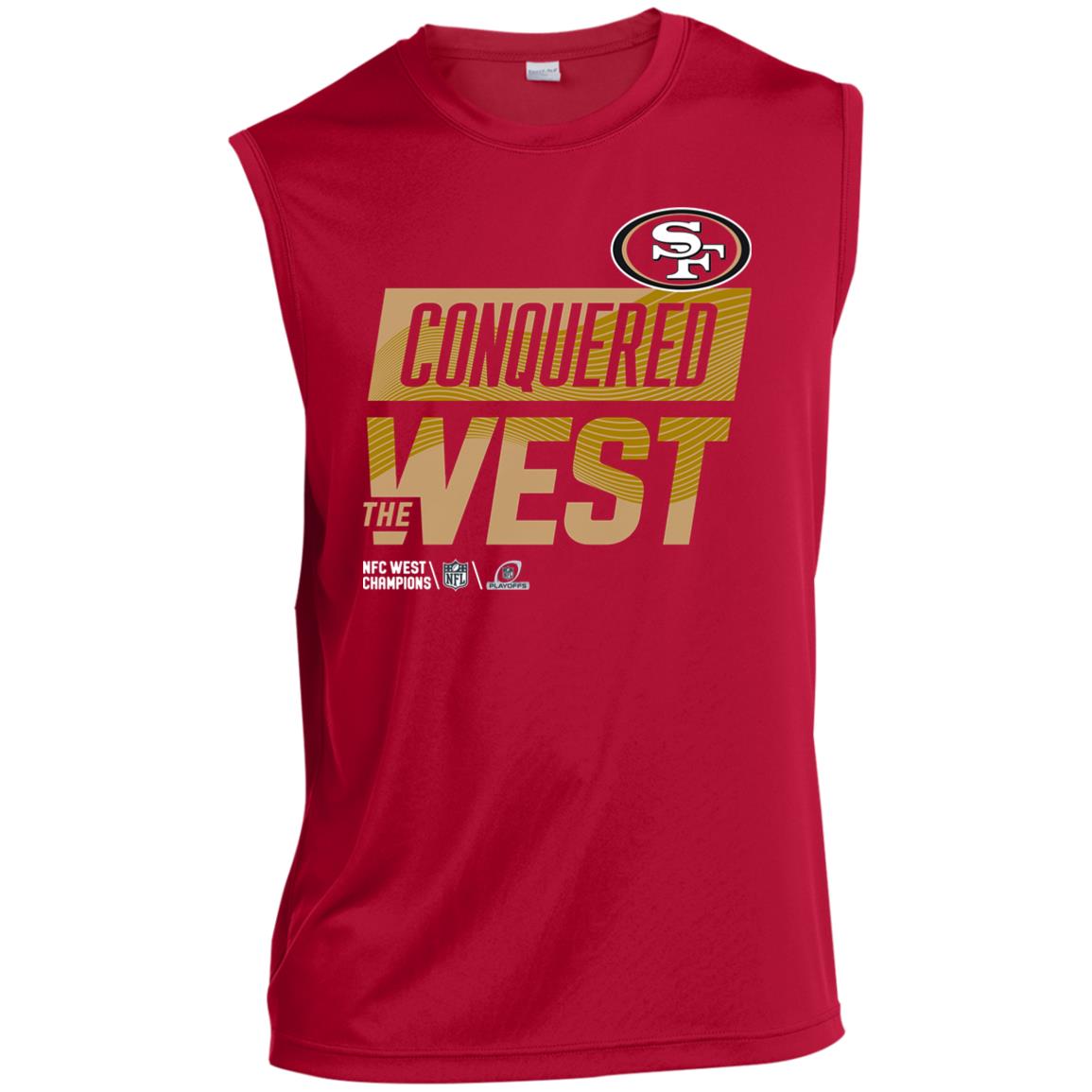 SF CONQUERED THE WEST NFC WEST DIVISION CHAMPS 49ERS HOODIE S-3XL