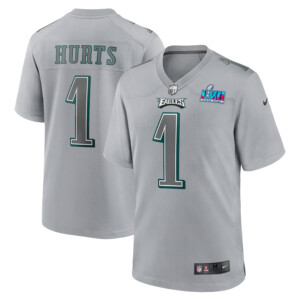 Jalen Hurts Philadelphia Eagles Nike Super Bowl LVII Patch Atmosphere Fashion Game Jersey