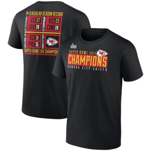 Kansas City Chiefs Super Bowl LVII Champions Scoreboard Showcase T Shirt