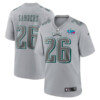 Miles Sanders Philadelphia Eagles Nike Super Bowl LVII Patch Atmosphere Fashion Game Jersey