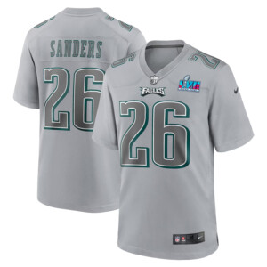 Miles Sanders Philadelphia Eagles Nike Super Bowl LVII Patch Atmosphere Fashion Game Jersey