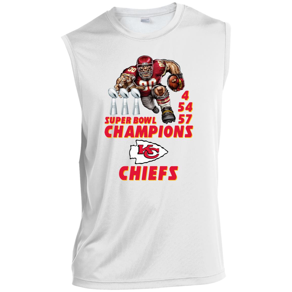 Men's Kansas City Chiefs 2023 Super Bowl LVII 57 Champions T-Shirt Hoodie  S-5XL