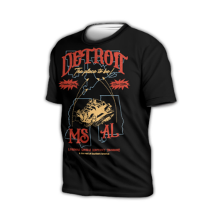 313 DAY TEE BLACK SHIRT DETROIT THE PLACE TO BE1