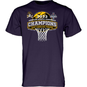 East Carolina Pirates AAC Women’s Basketball Conference Tournament Champions Locker Room T Shirt
