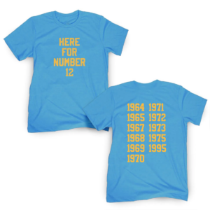 HERE FOR NUMBER 12 12 TIMES CHAMPIONS SHIRT UCLA Bruins