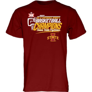 Iowa State Cyclones 2023 Big 12 Women's Basketball Conference Tournament Champions Locker Room T Shirt